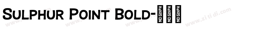 Sulphur Point Bold字体转换